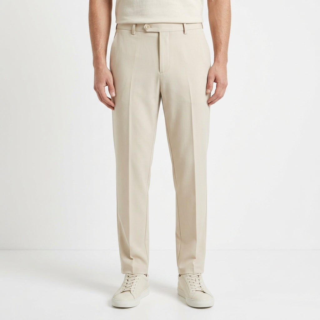Pantalon élégant à fermeture allongée