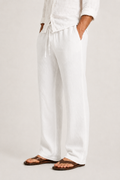Pantalon lin-coton hommes