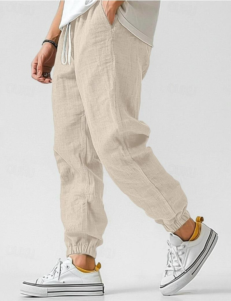 Pantalon lin hommes