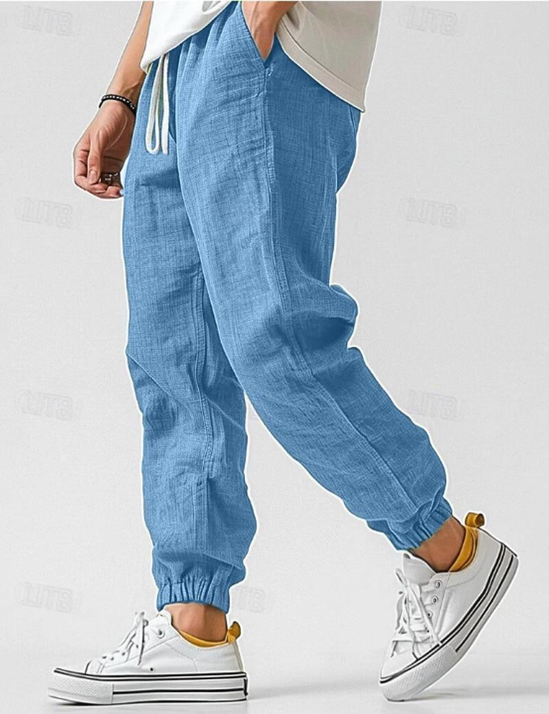 Pantalon lin hommes