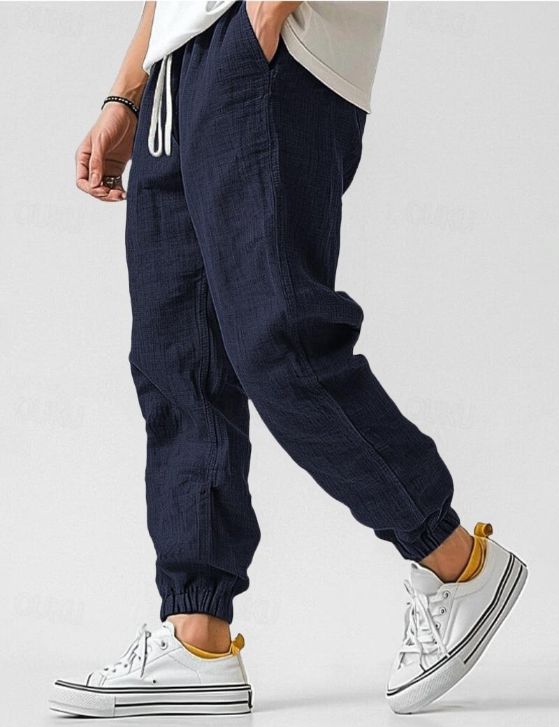 Pantalon lin hommes