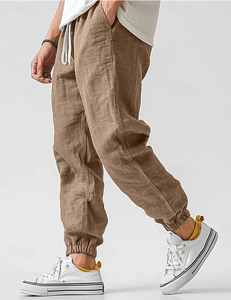 Pantalon lin hommes