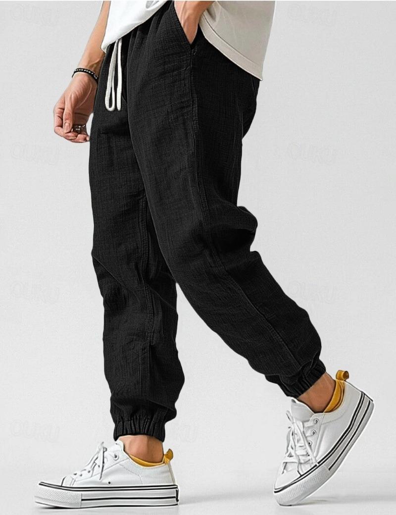 Pantalon lin hommes