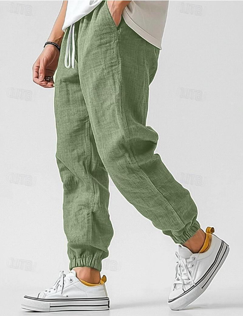 Pantalon lin hommes