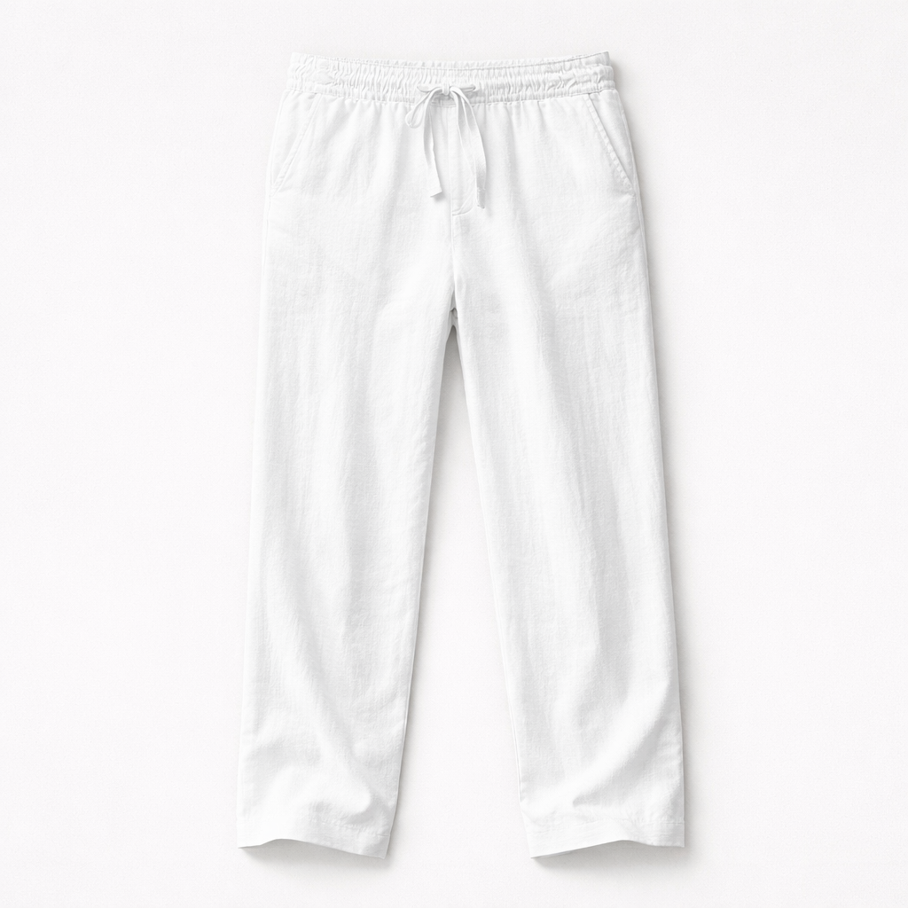Pantalon lin hommes