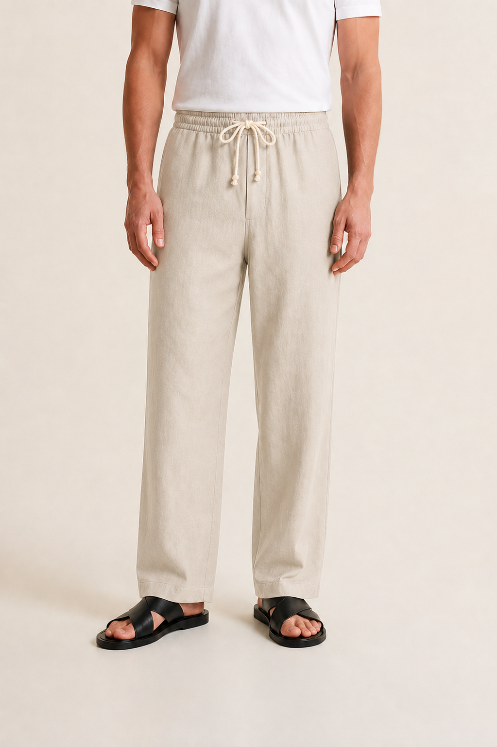 Pantalon lin hommes