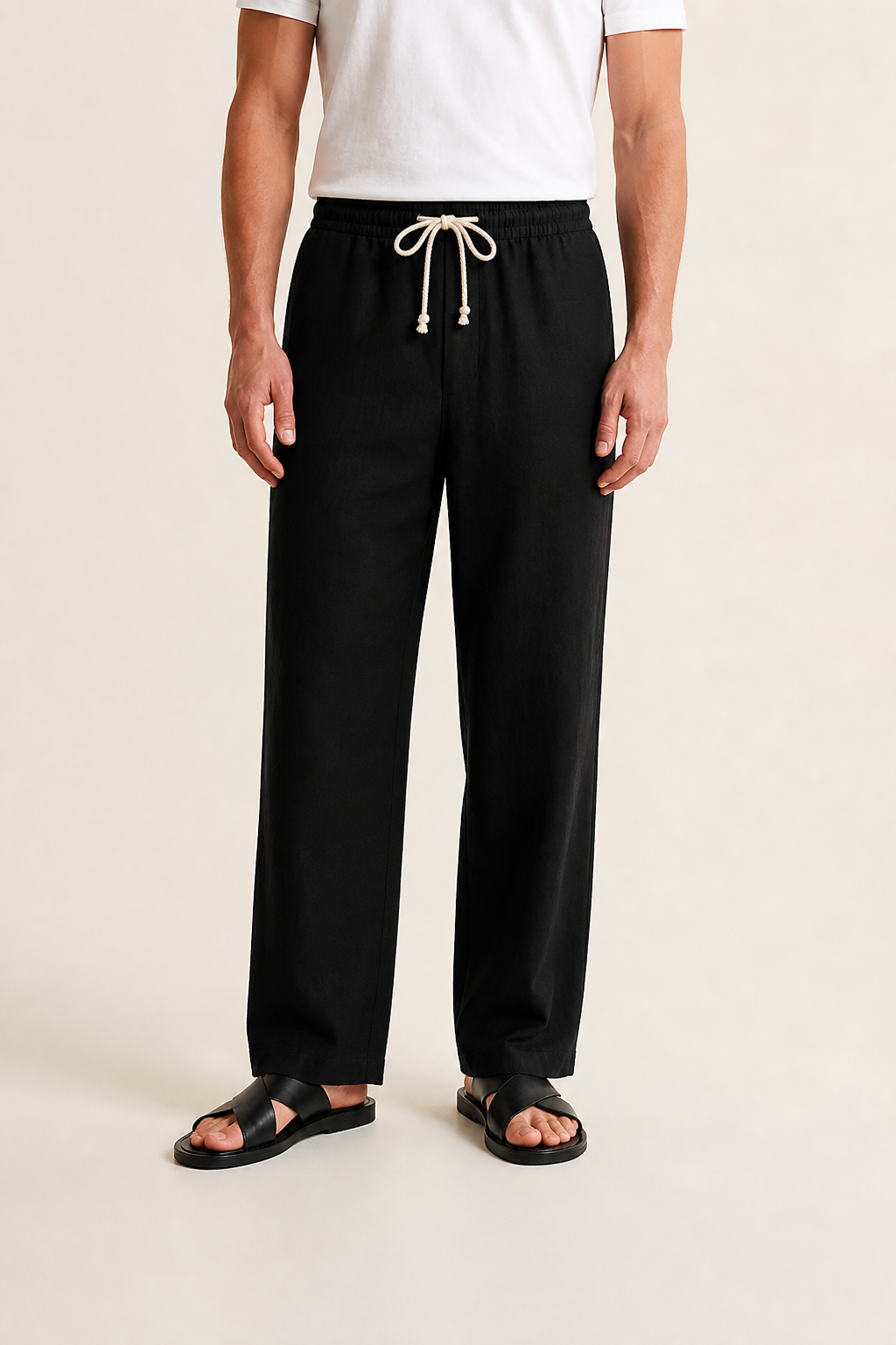 Pantalon lin hommes