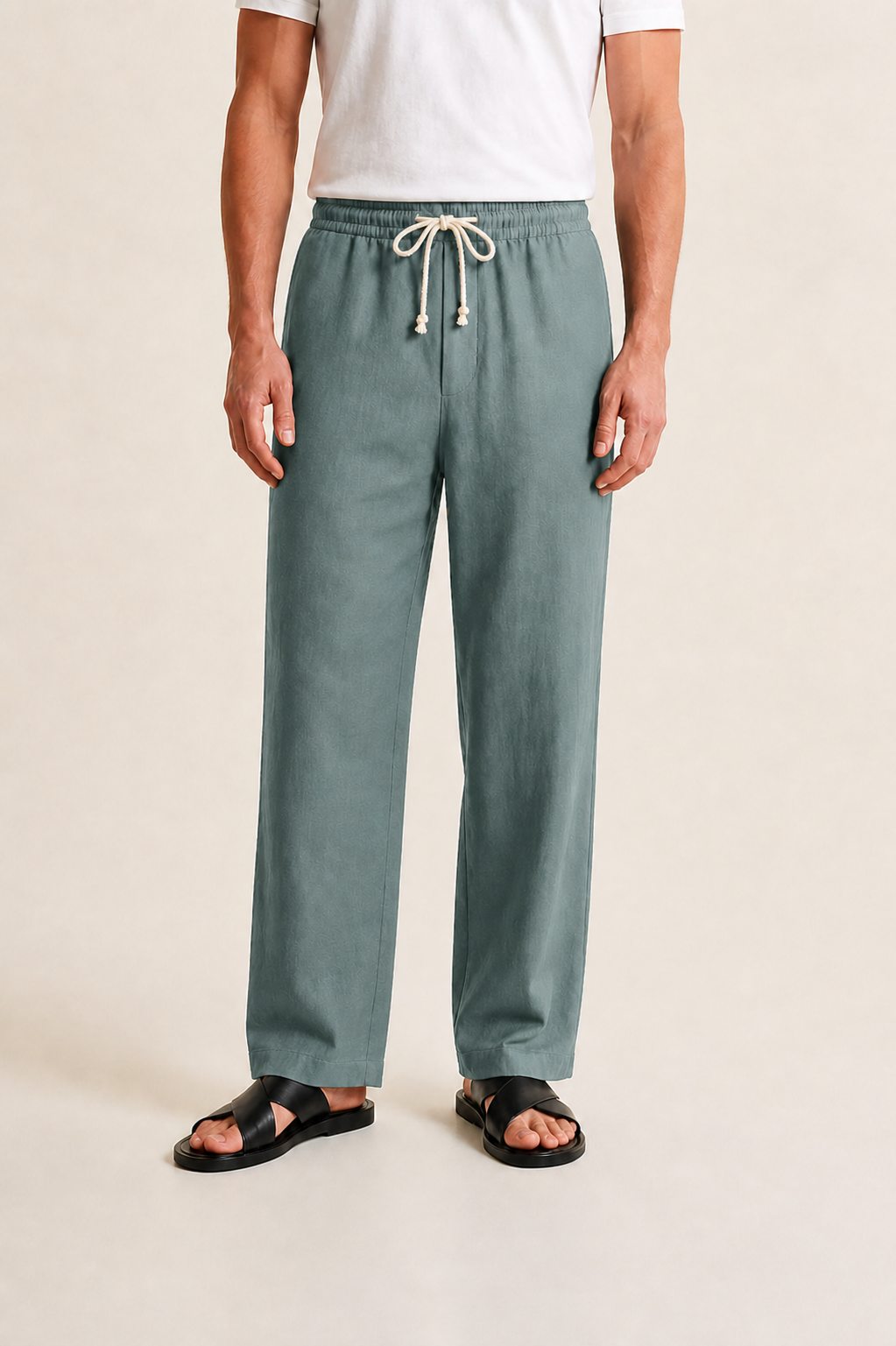 Pantalon lin hommes