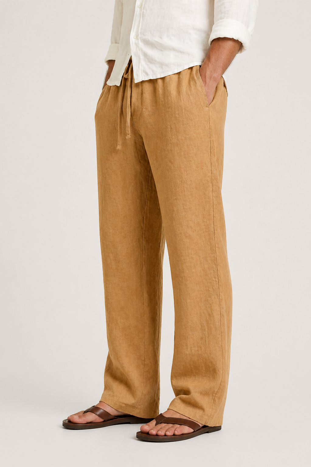 Pantalon lin hommes
