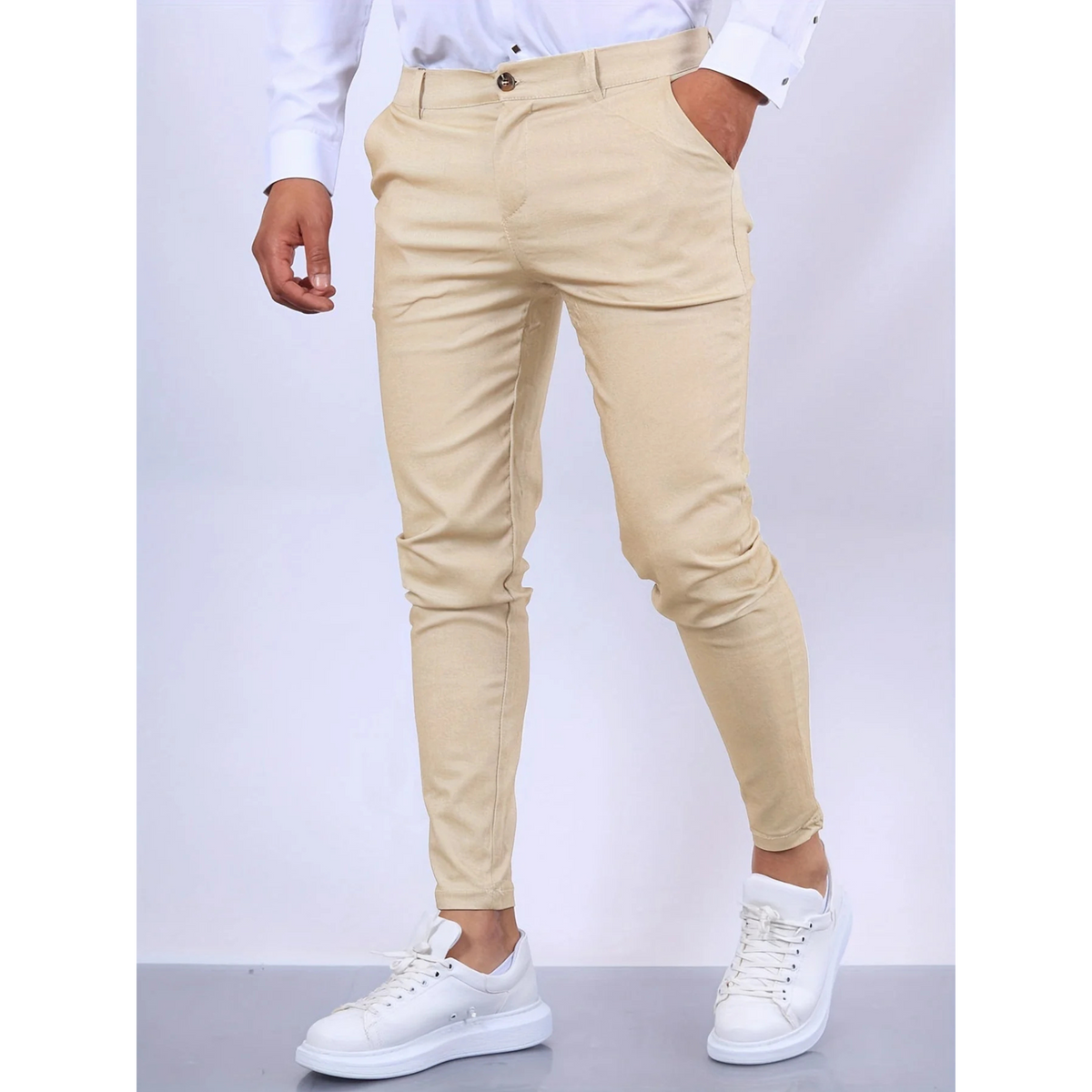 Pantalon slim business pour homme