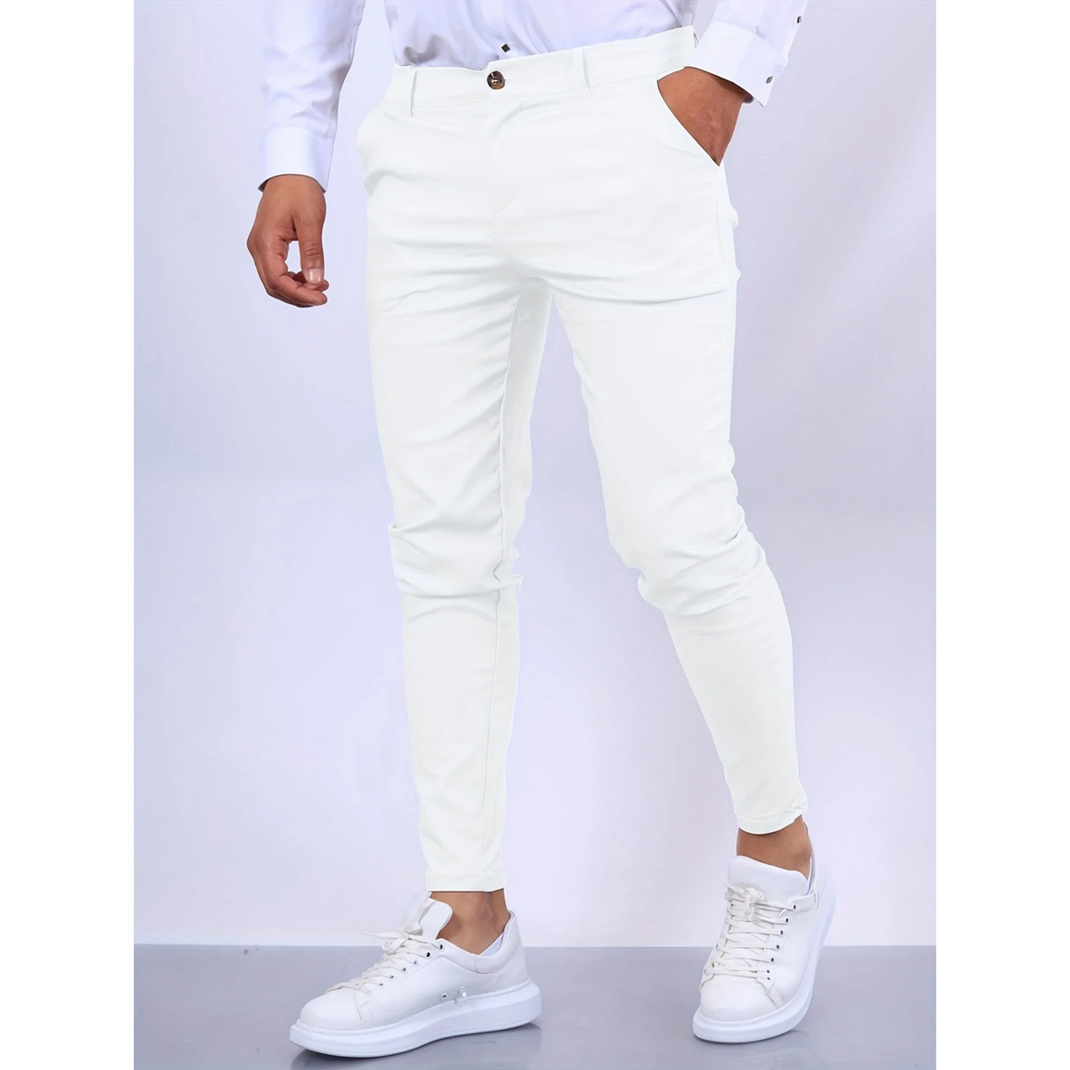 Pantalon slim business pour homme