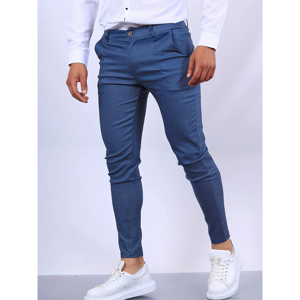 Pantalon slim business pour homme