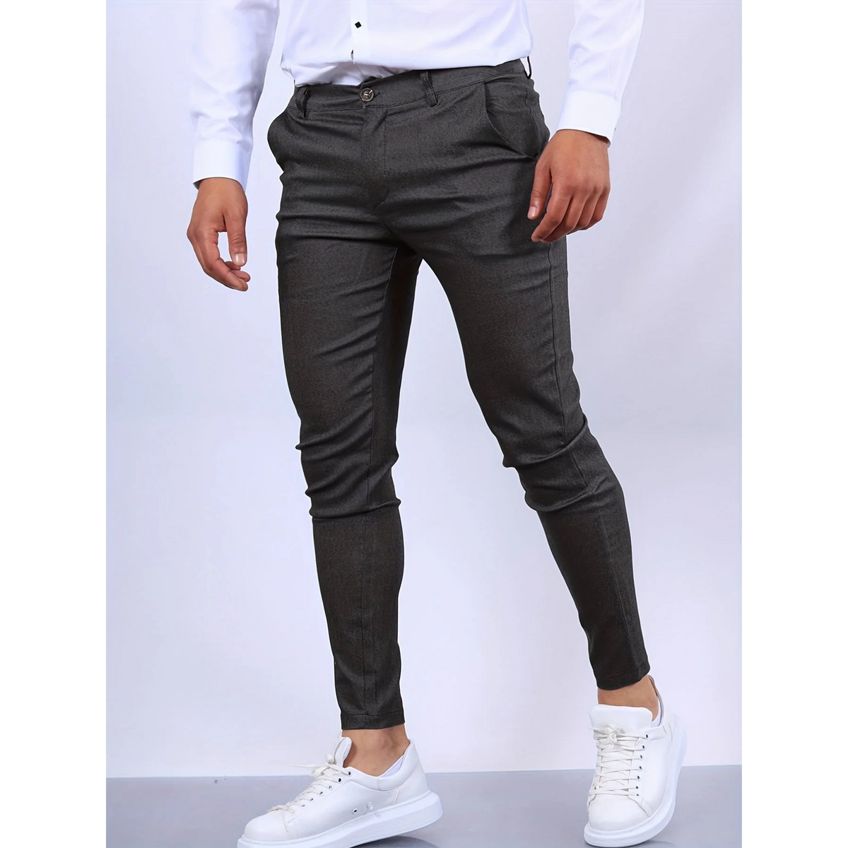 Pantalon slim business pour homme