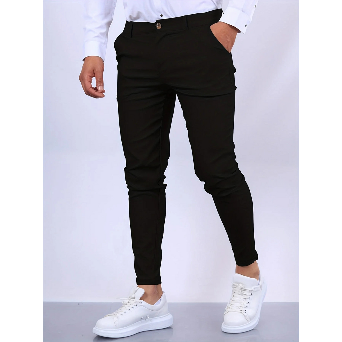 Pantalon slim business pour homme