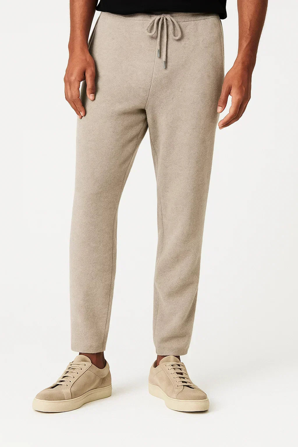 Pantalon tricoté en laine pour homme