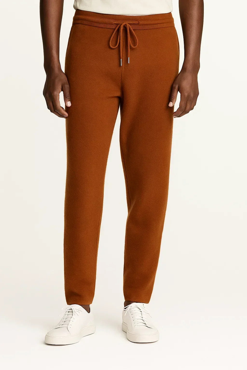 Pantalon tricoté en laine pour homme
