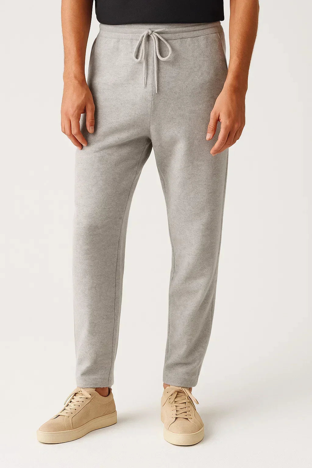 Pantalon tricoté en laine pour homme