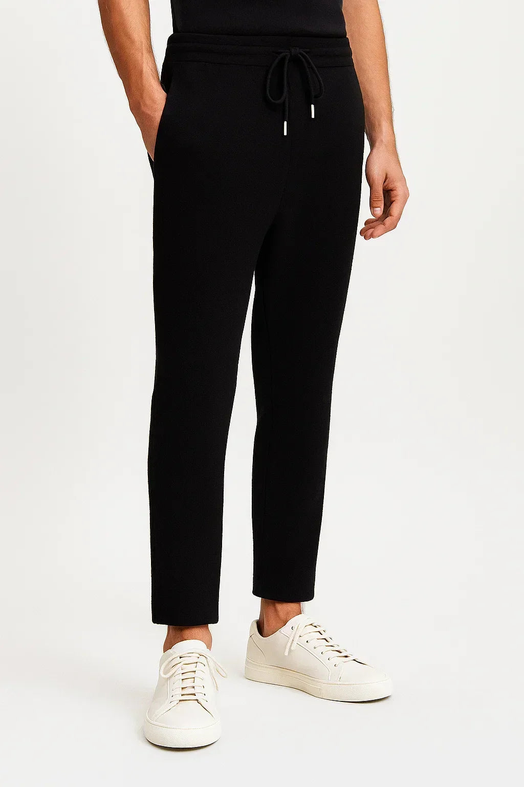 Pantalon tricoté en laine pour homme