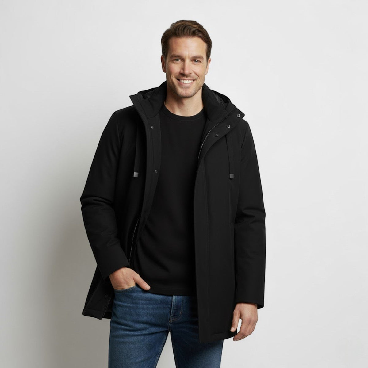 Parka homme capuche hiver