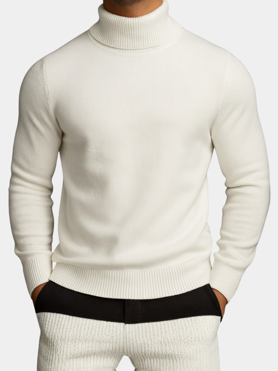 Pull à col roulé pour homme