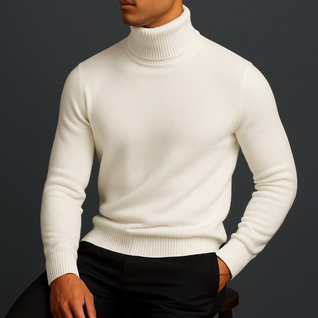 Pull à col roulé pour homme