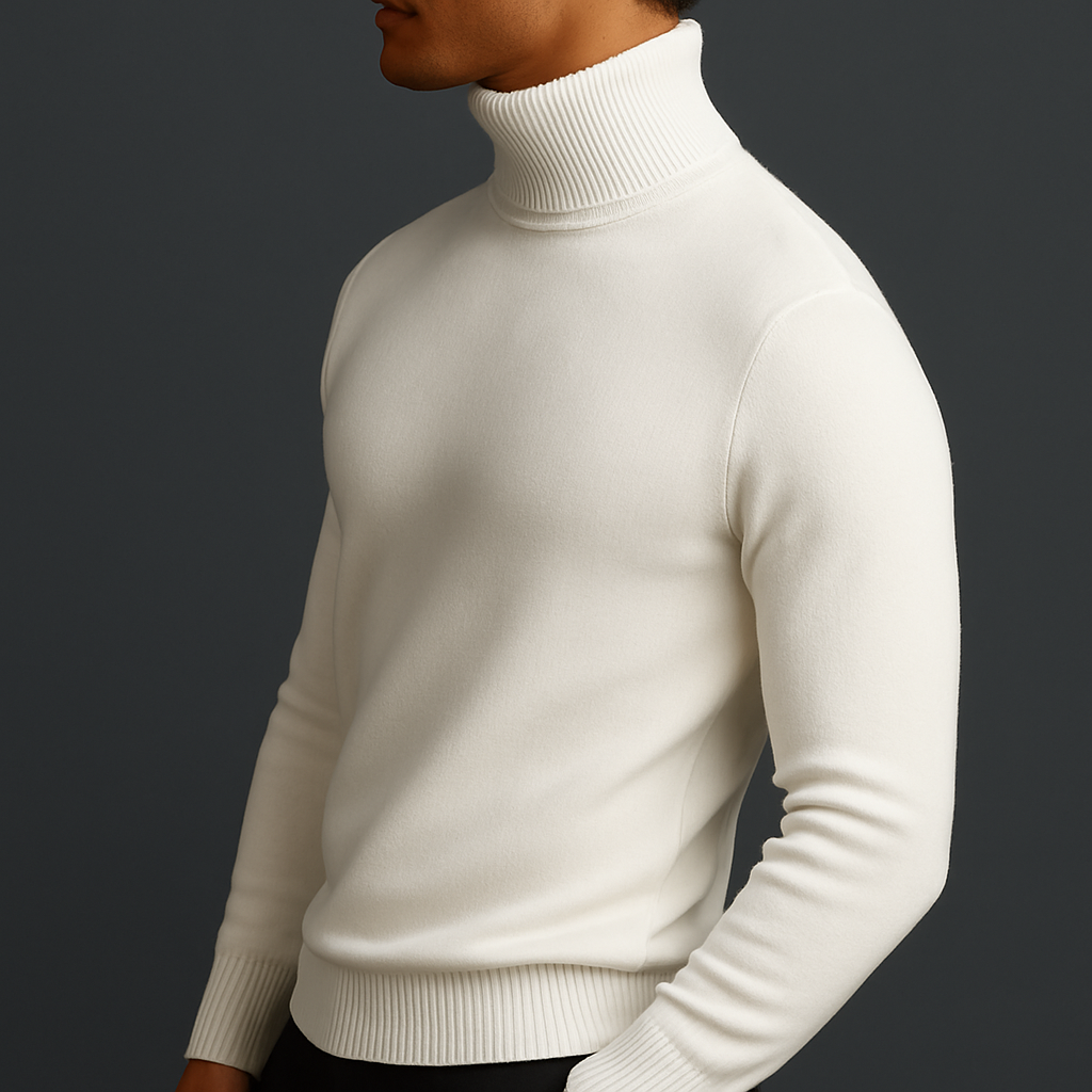 Pull à col roulé pour homme