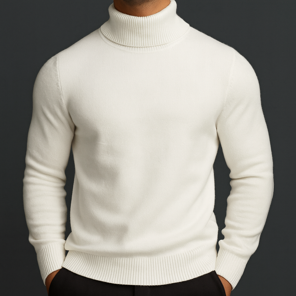 Pull à col roulé pour homme