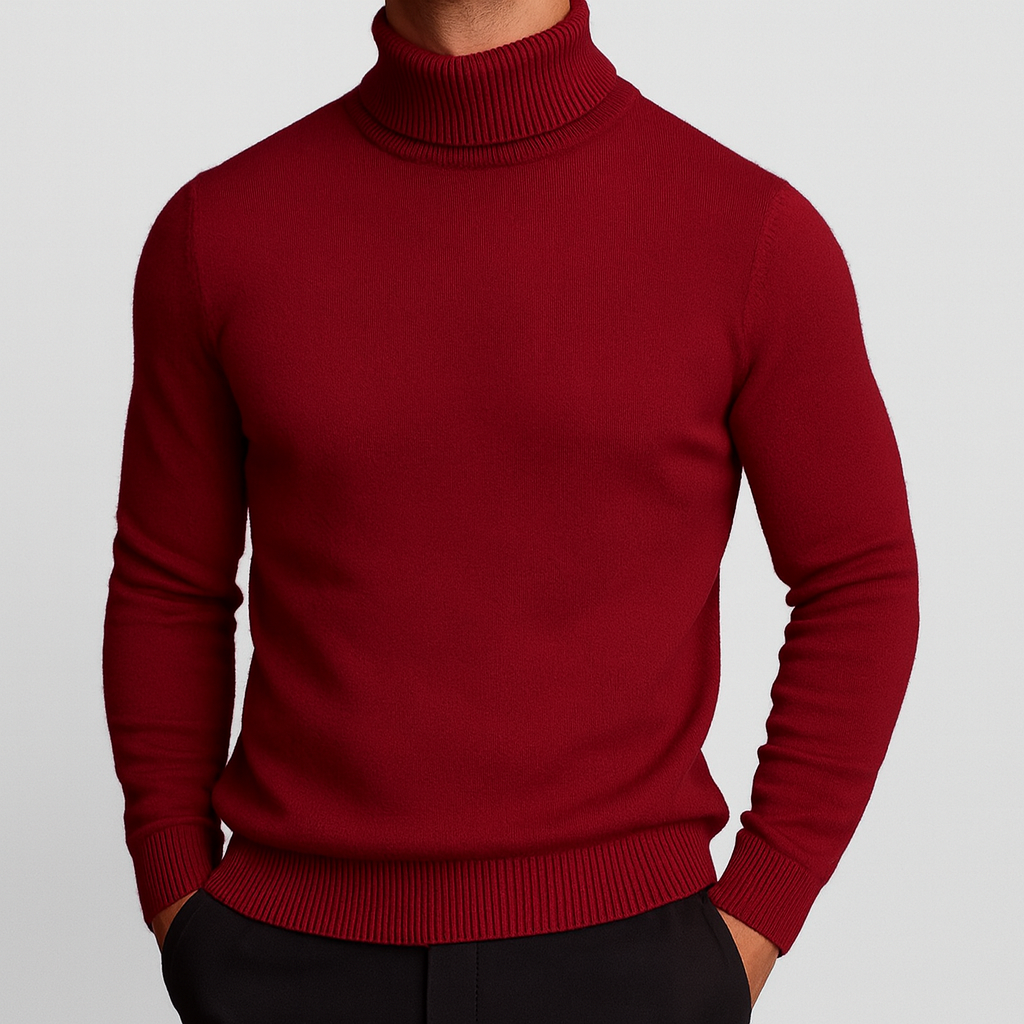 Pull à col roulé pour homme