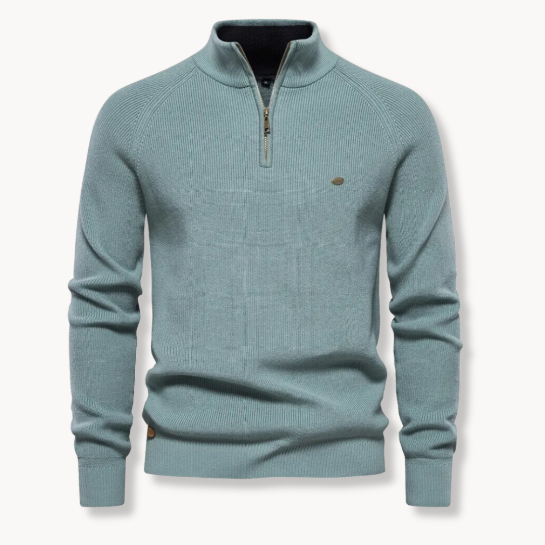 Pull hommes à demi-zip