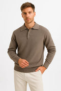 Pull polo tricot classique pour homme