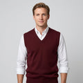 Pull sans manches à col v pour hommes