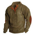 Pull tricot épais rétro pour homme