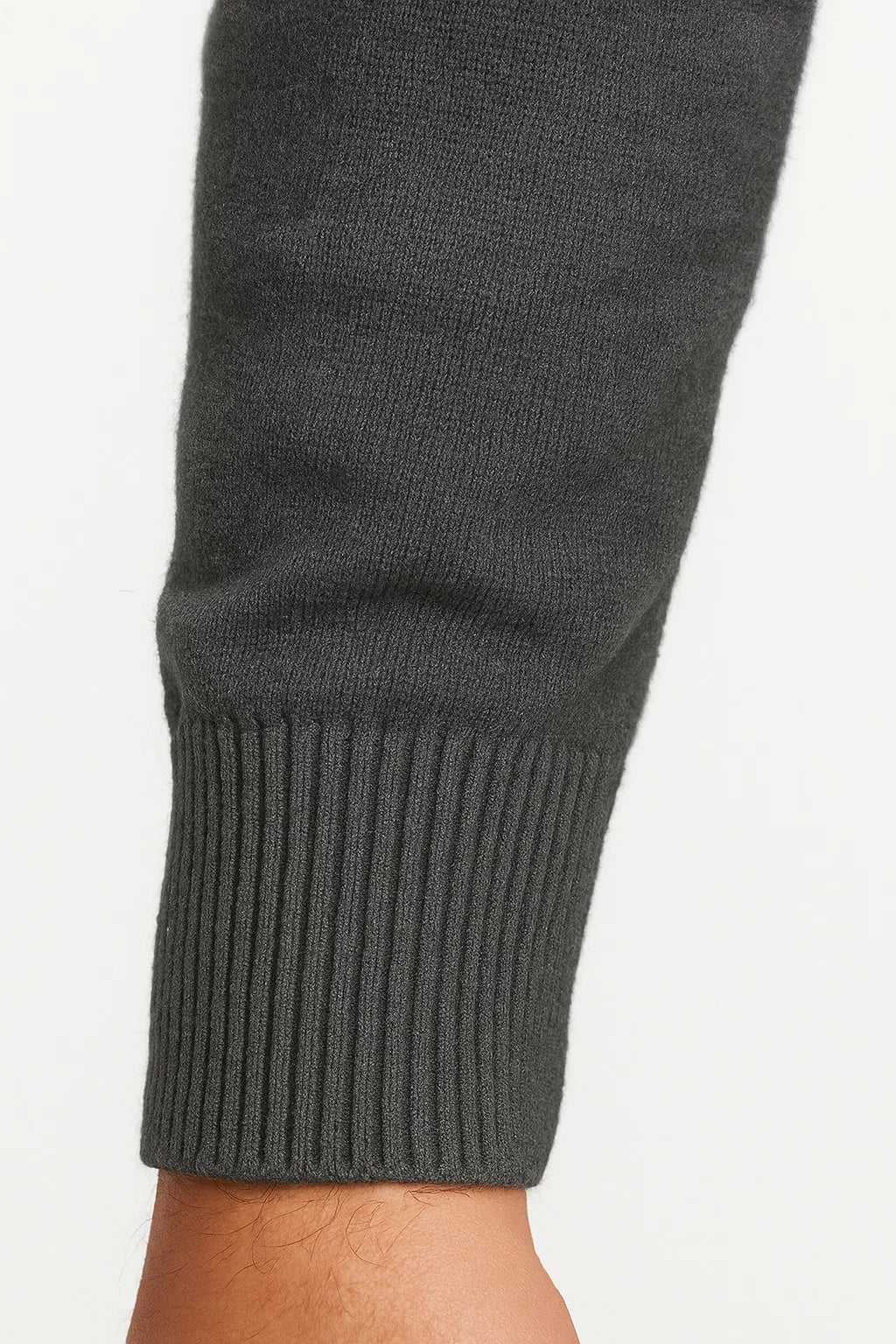 Pull zippé quart en maille pour homme