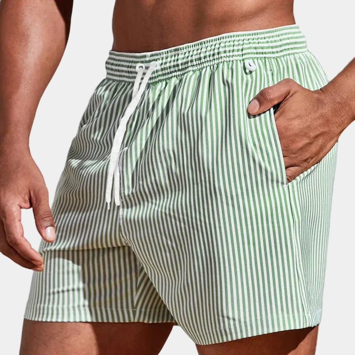 Short rayé hommes