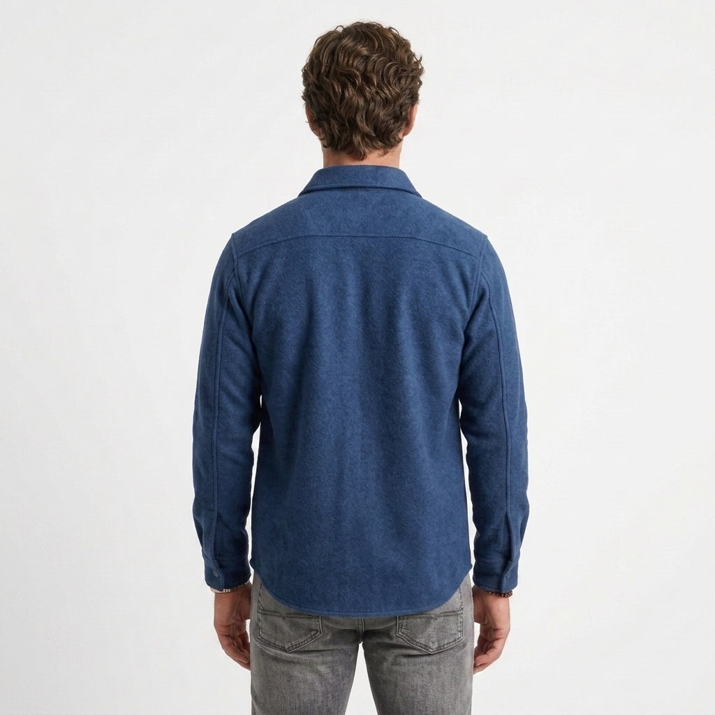 Surchemise légère en mélange de coton pour hommes