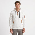 Sweat à capuche demi-zip pour hommes