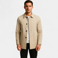 Trench coat homme mi-long