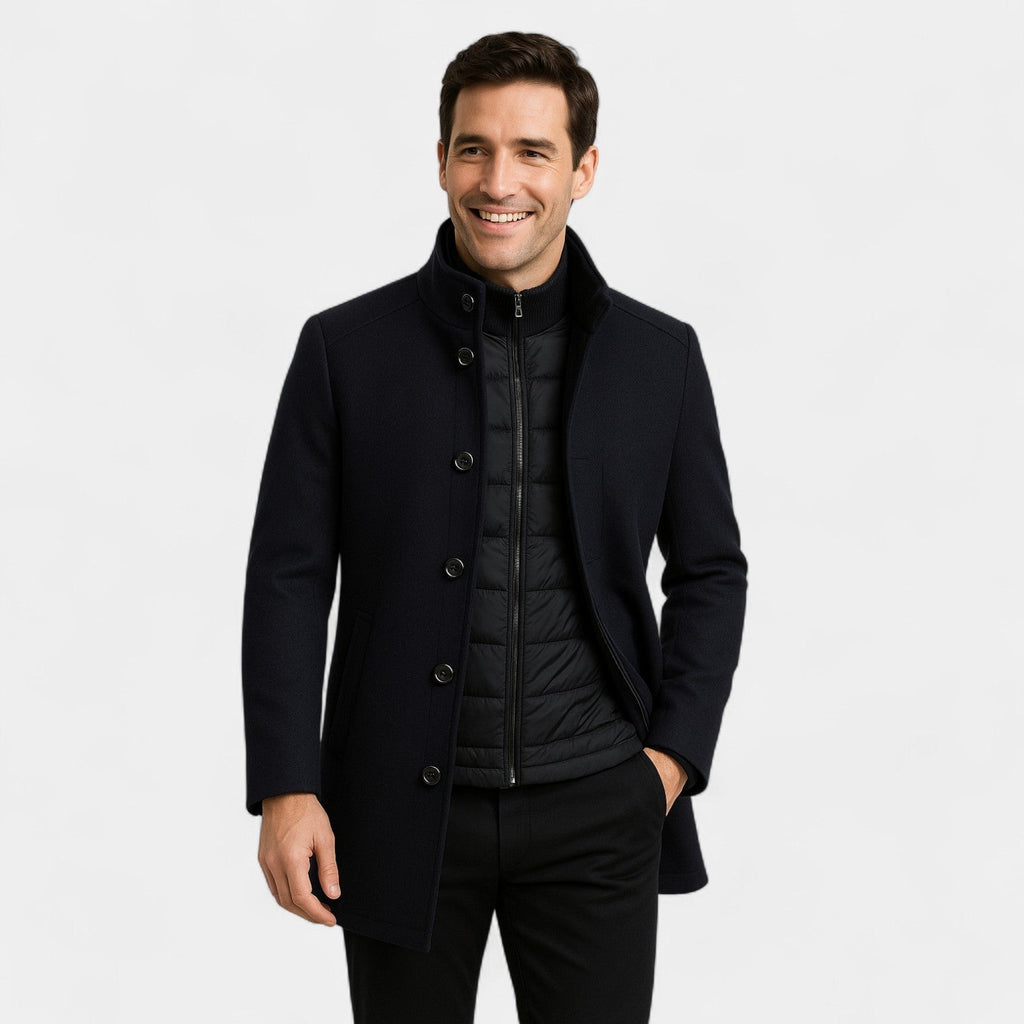 Trench parka homme capuche amovible