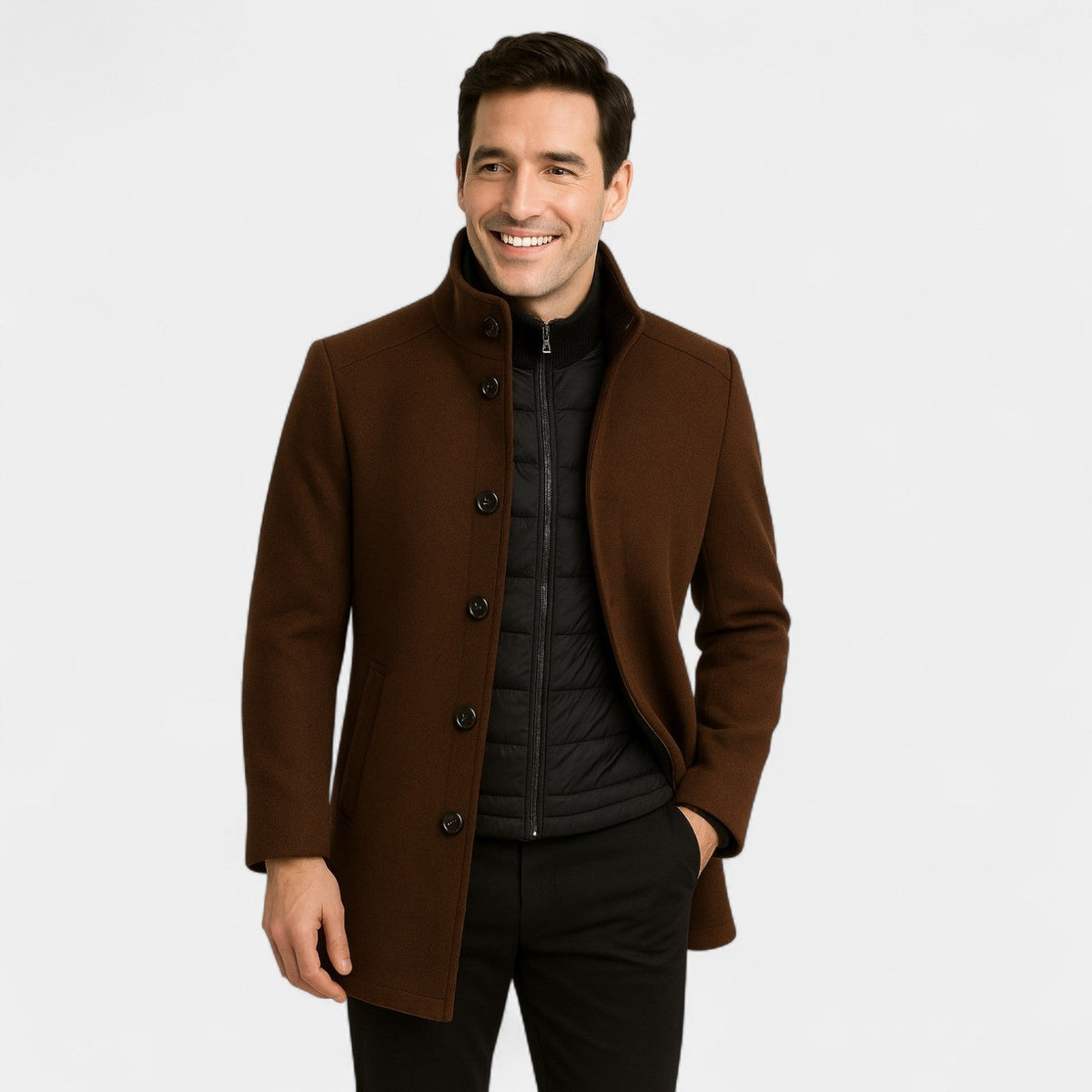 Trench parka homme capuche amovible