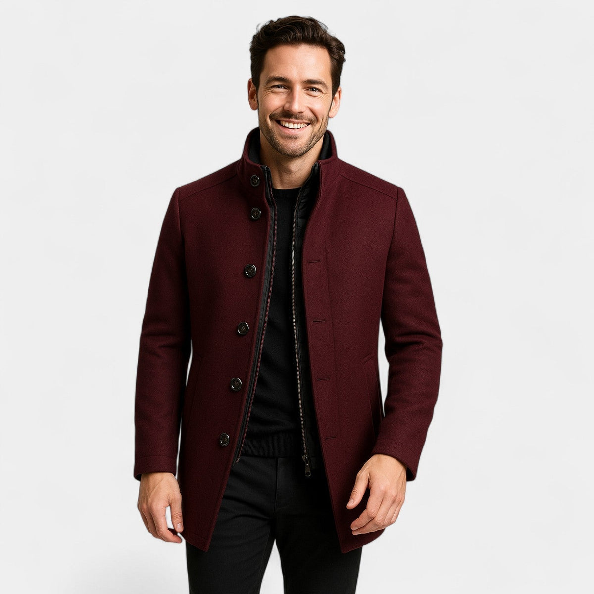 Trench parka homme capuche amovible