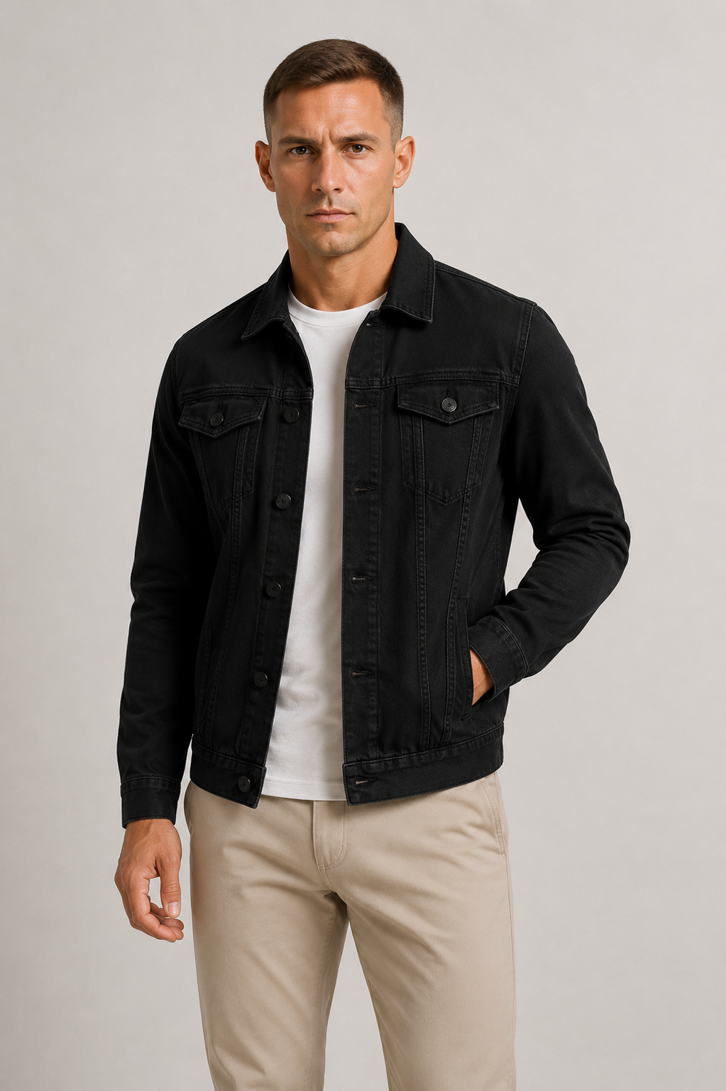 Veste denim hommes