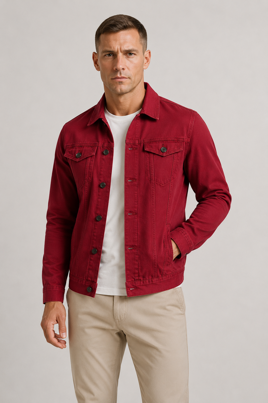 Veste denim hommes