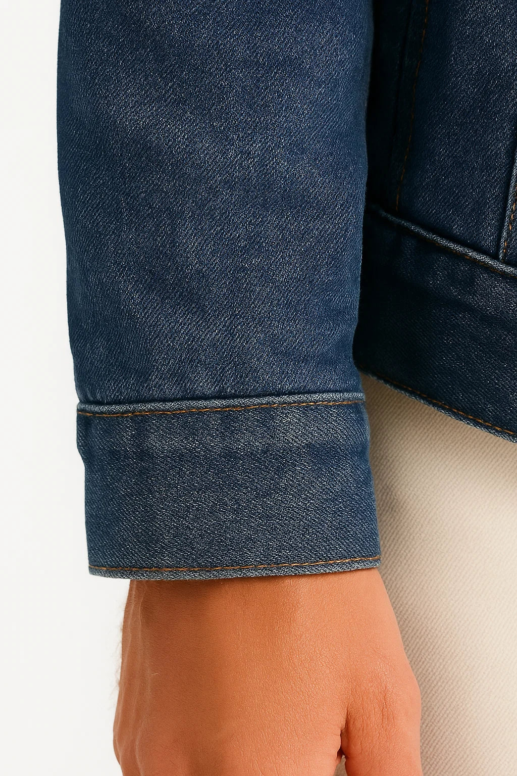 Veste en jean doublée pour homme
