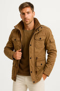 Veste polaire à capuche pour homme