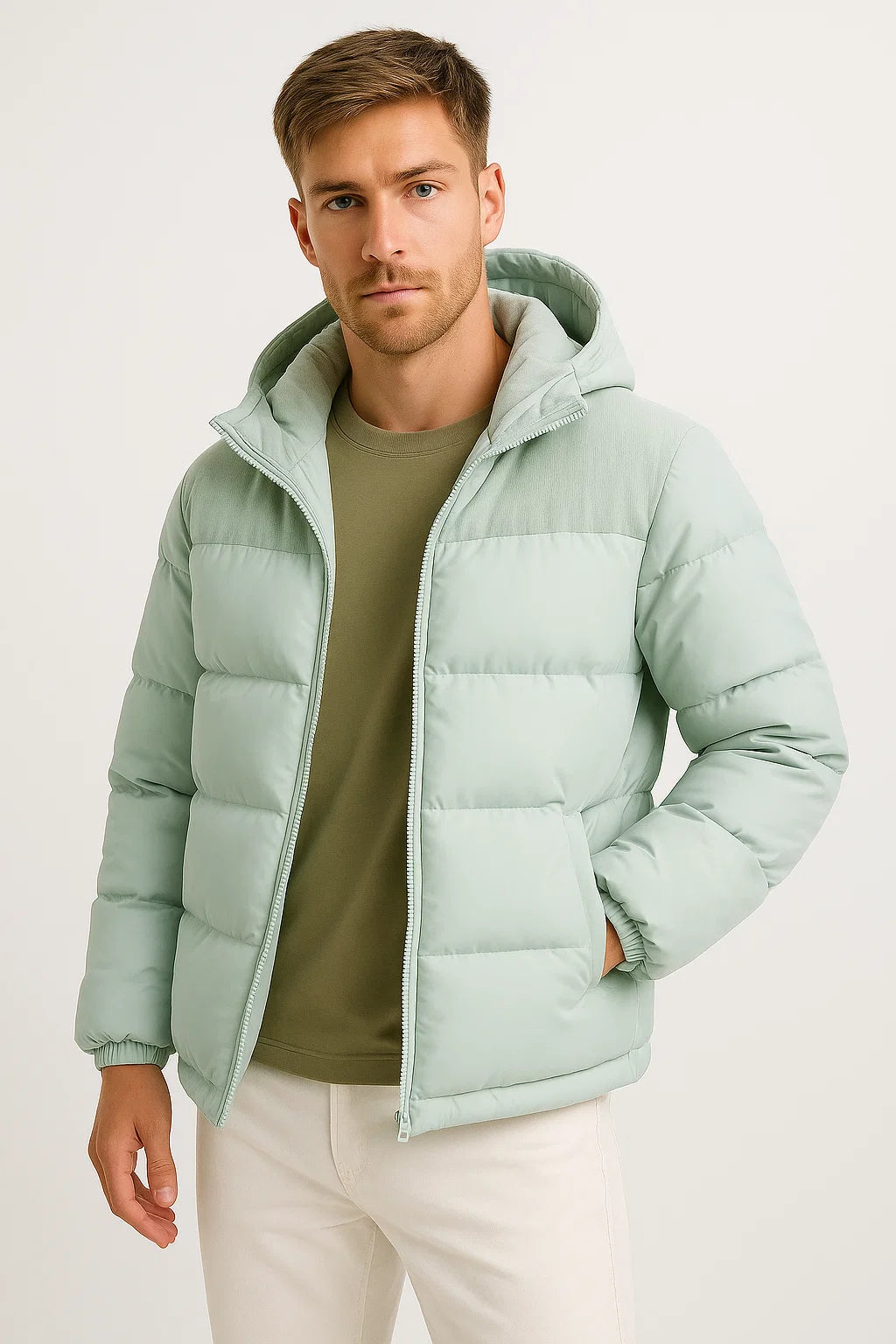 Veste puffer décontractée pour homme