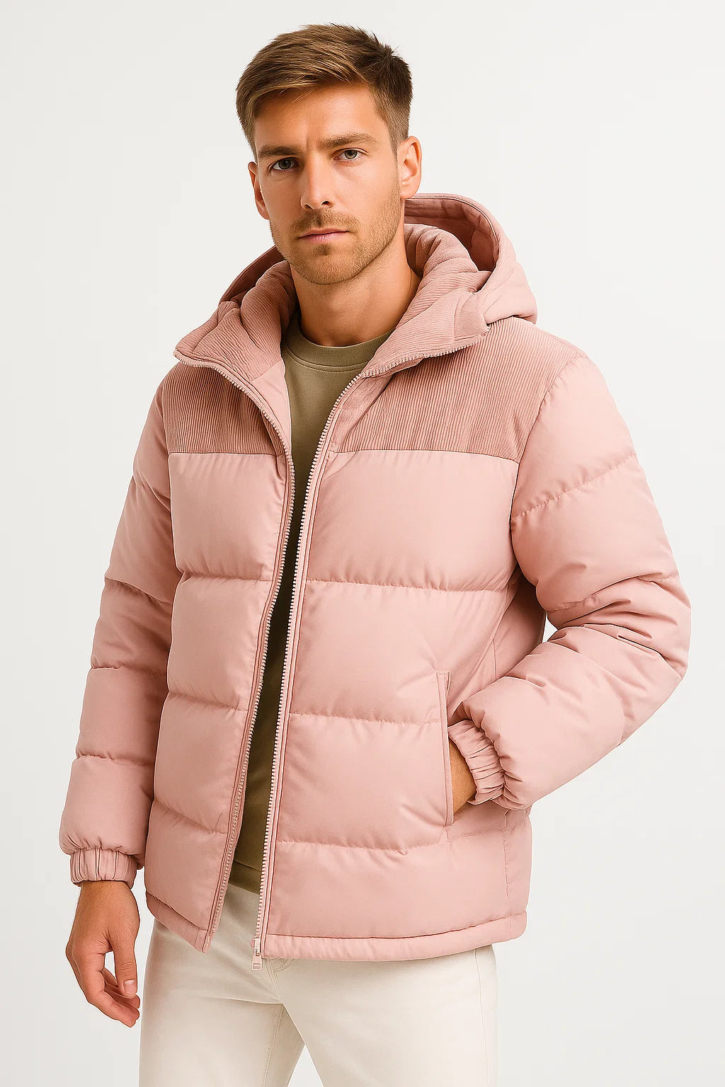 Veste puffer décontractée pour homme