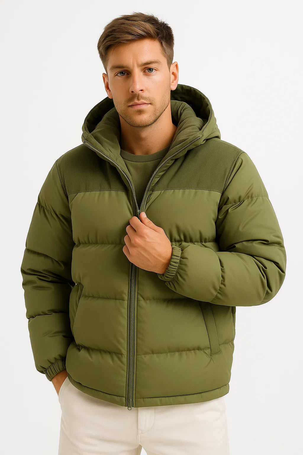 Veste puffer décontractée pour homme